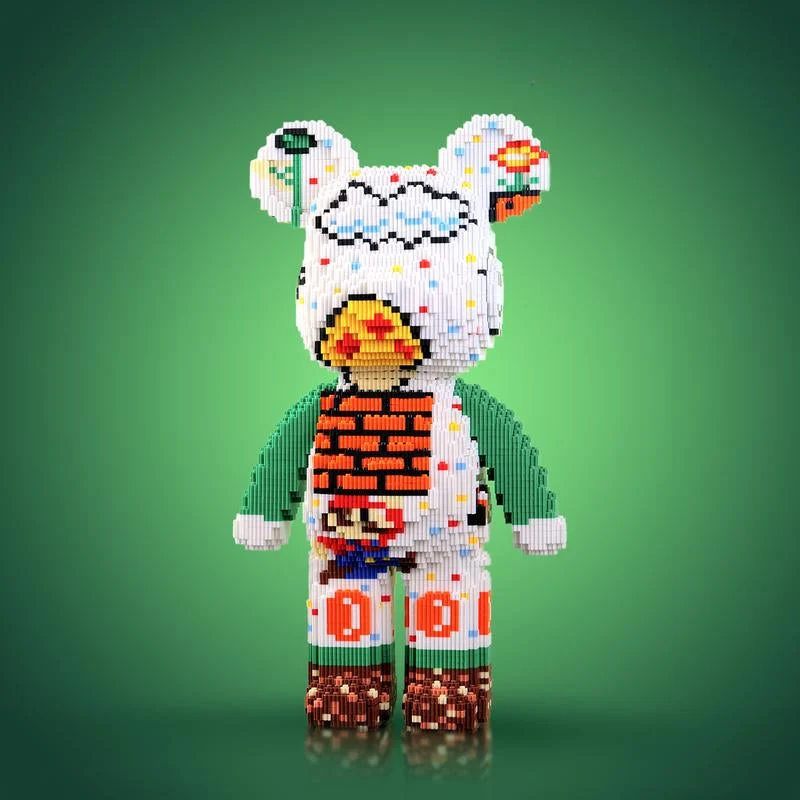 Karnz | DIY Pixel Art Block Bärenfiguren – Kreatives Bauen & Sammlerausstellung