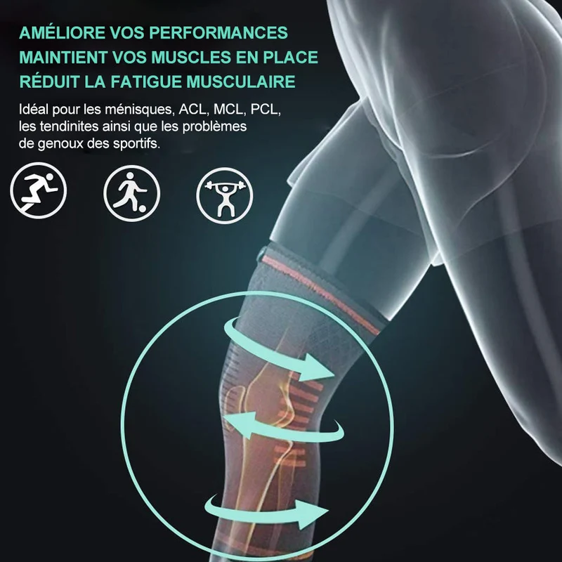Elastische Kniebandage mit Kompressionseffekt | Karnz