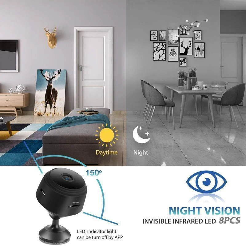 Karnz | 1080p Magnetische WiFi Mini Kamera-RV Anhänger Rückfahrkamera