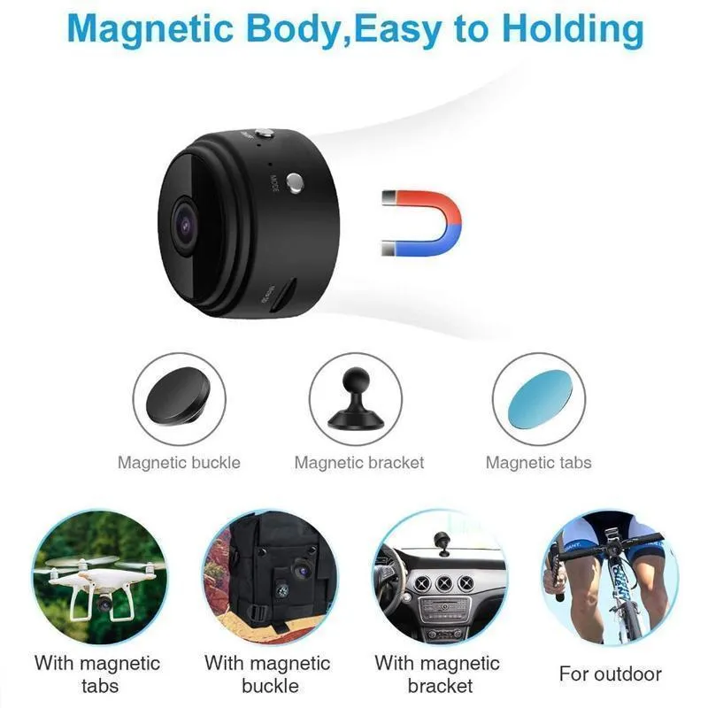 Karnz | 1080p Magnetische WiFi Mini Kamera-RV Anhänger Rückfahrkamera