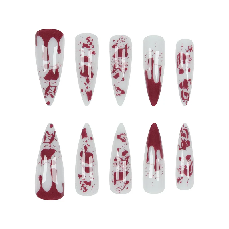 Gothic Blood-Drip Stiletto Nägel Karnz