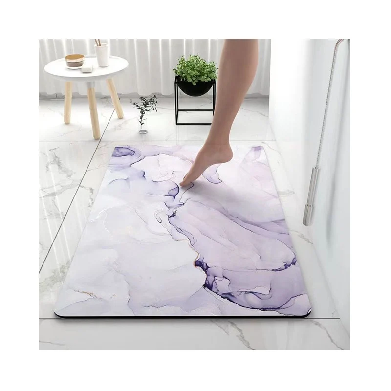 Abstraktes Marmor Design Badematte