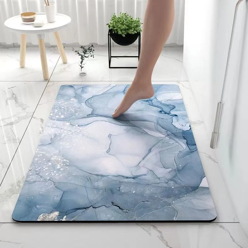 Abstraktes Marmor Design Badematte