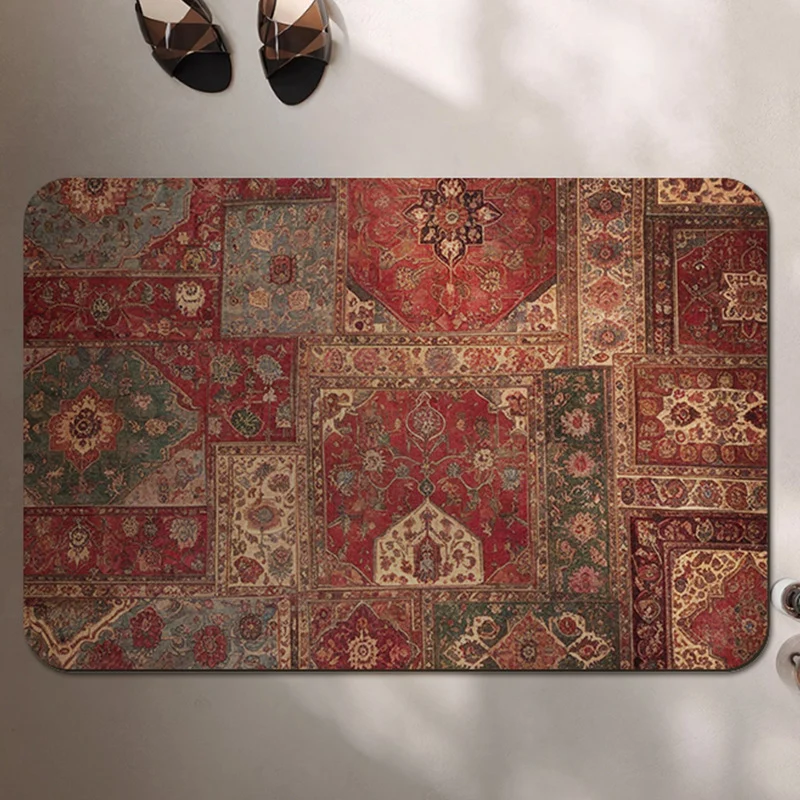 Vintage-inspirierte dekorative Teppichmatte