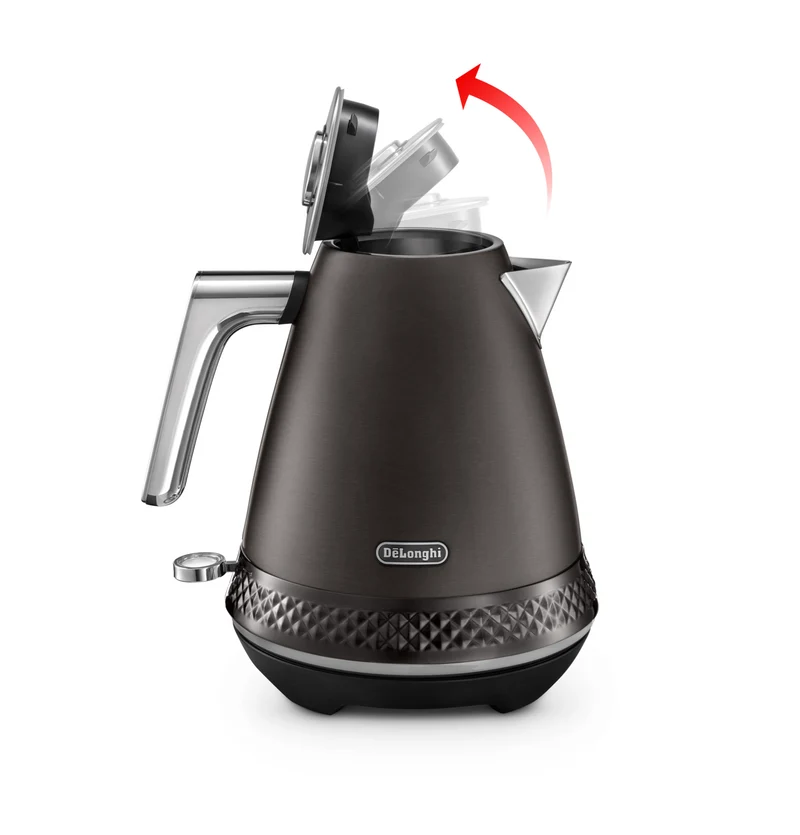 DeLonghi 1.7 Litre Diadema Kettle Brushed Grey