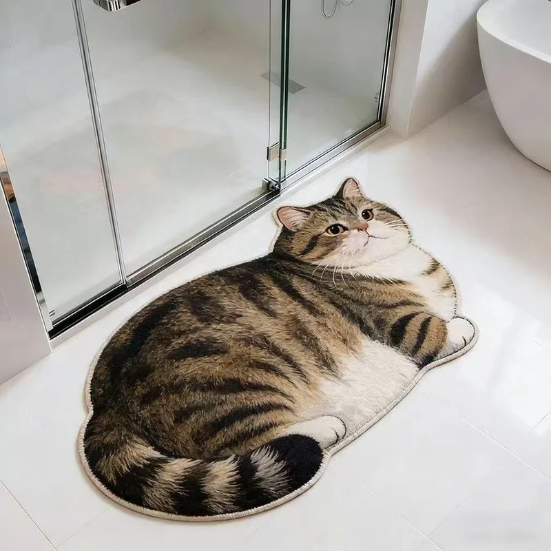 Katzenförmiger Teppich