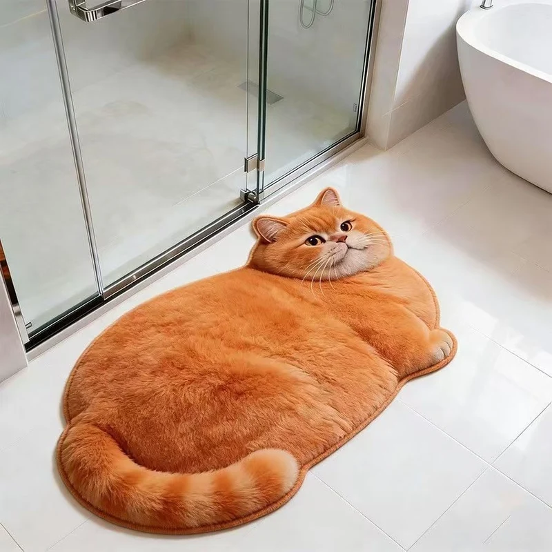 Katzenförmiger Teppich
