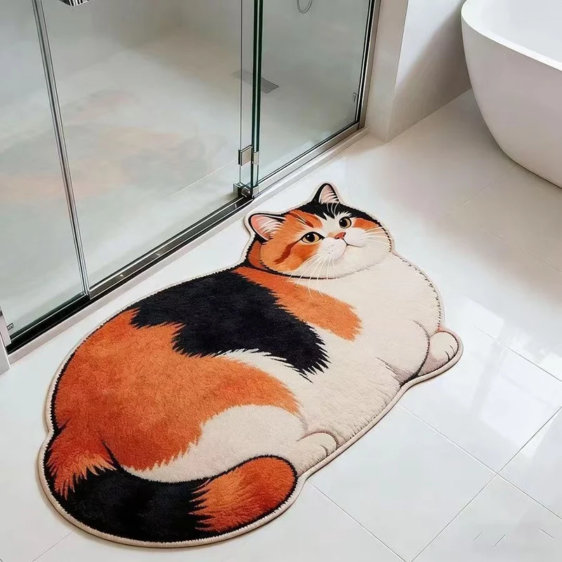 Katzenförmiger Teppich