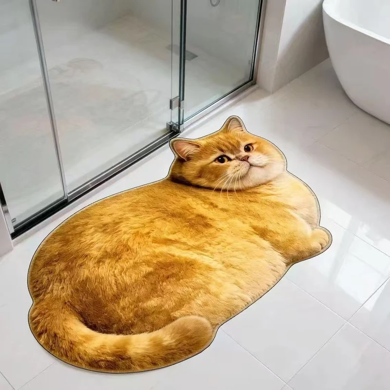 Katzenförmiger Teppich