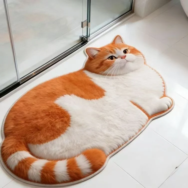 Katzenförmiger Teppich