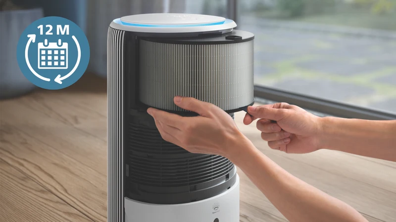Philips PureProtect 3400 Series Smart Air Purifier/Humidifier Silver White