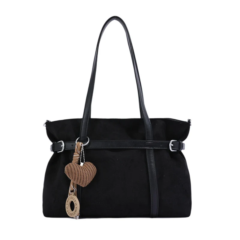 Vielseitige Wildleder-Shopper Tasche