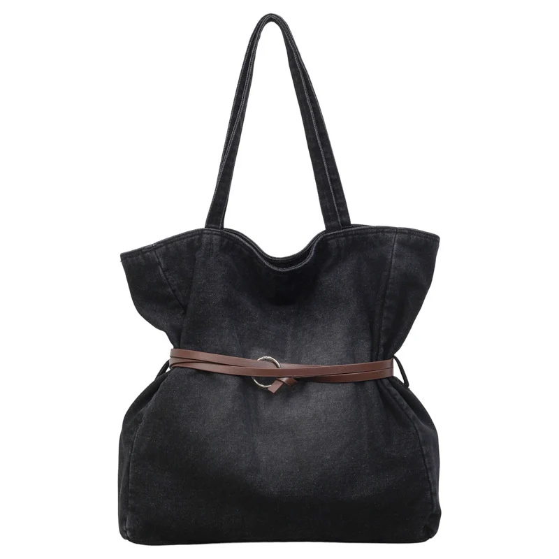 Geräumige Denim-Tasche