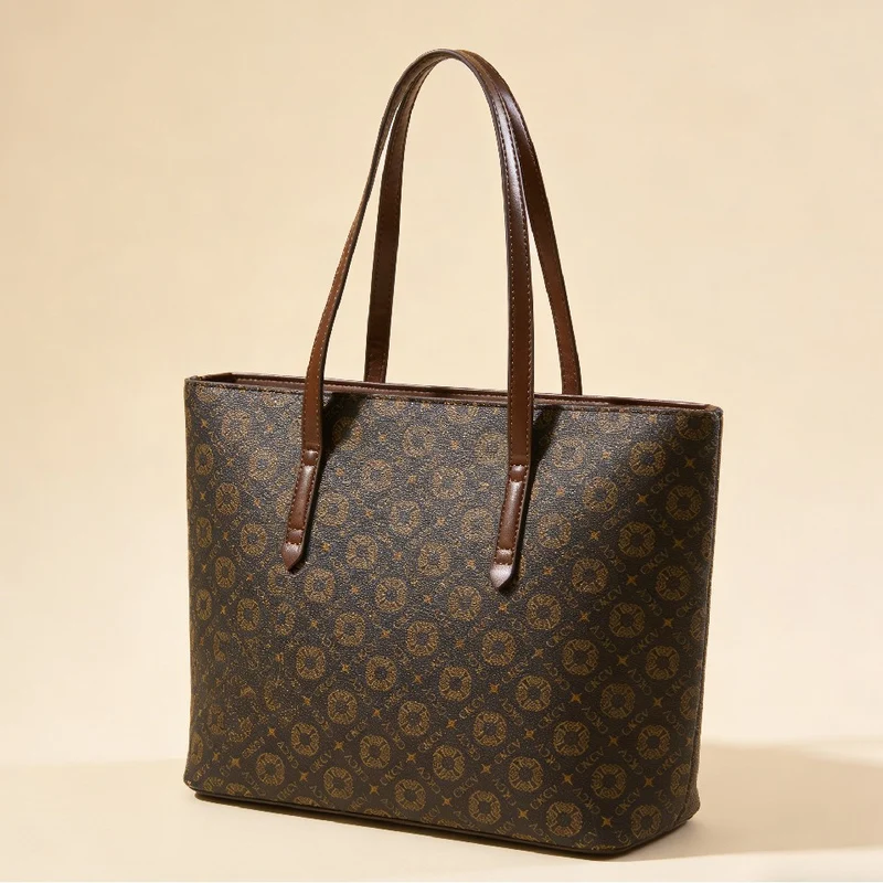 Elegante Monogrammierte Tote Handtasche