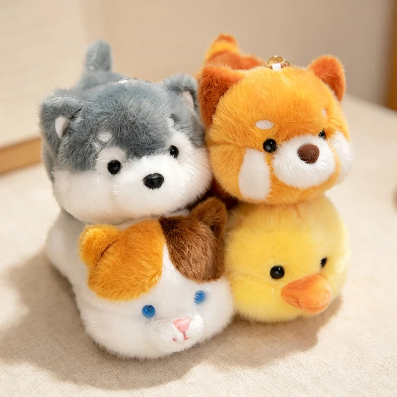 Plüsch-Fuchs-Taschenanhänger Schlüsselanhänger mit Handgelenkschlaufe und weichem Kunstfell Karnz