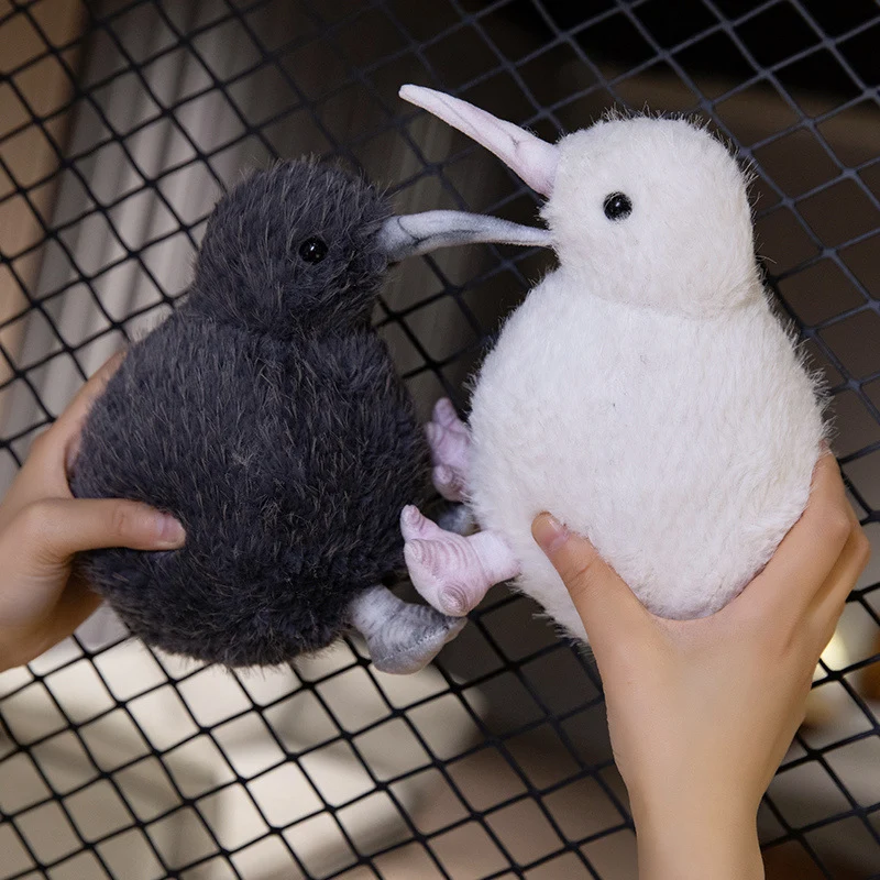 Realistisches Plüsch Kiwi Vogel Stofftier mit gewichtetem Boden und ultra-weichem Fell Karnz