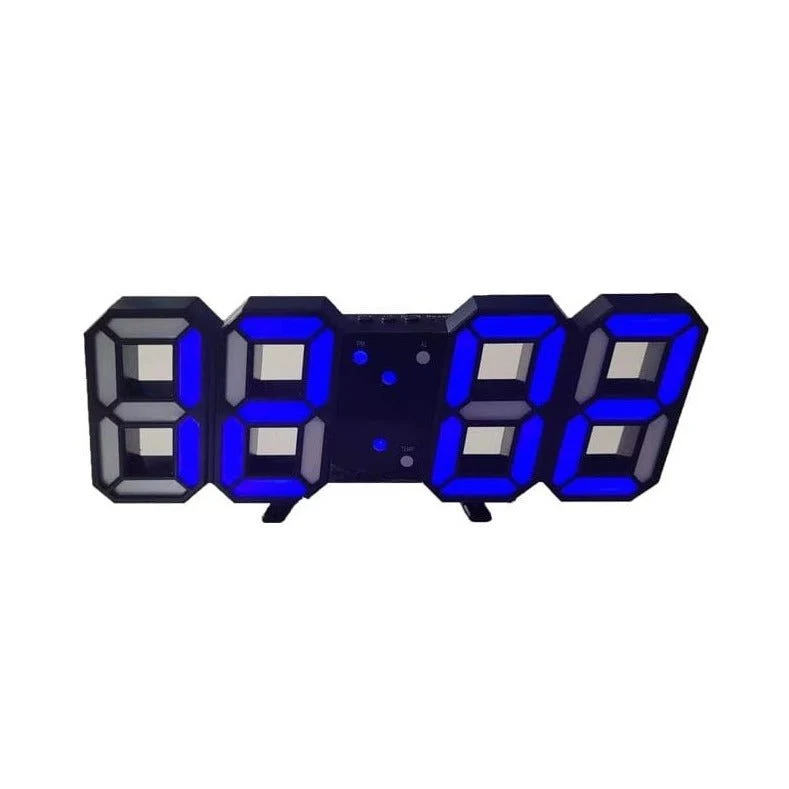 LumiSync 3D LED Wanduhr – Moderne Digitale Uhr mit Dimmbarer Beleuchtung
