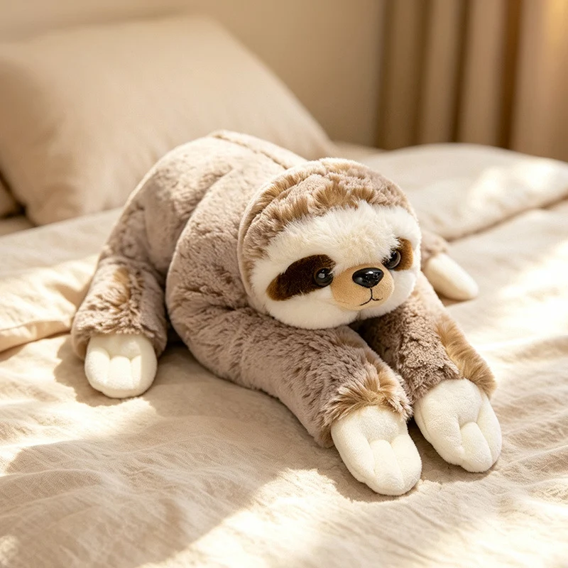 Plüsch Lebenstarker Krabbelndes Faultier Kuschelkissen Karnz