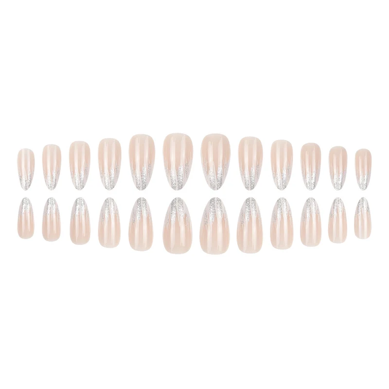 Stylische Glitter-Gradient-Nagelkunst-Erweiterungen Karnz