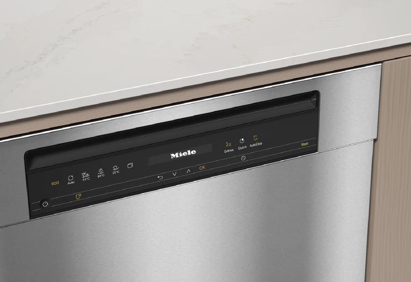 Miele 60cm Built-Under Dishwasher with AutoOpen Drying, Hygiene Programme and PowerDisk CleanSteel