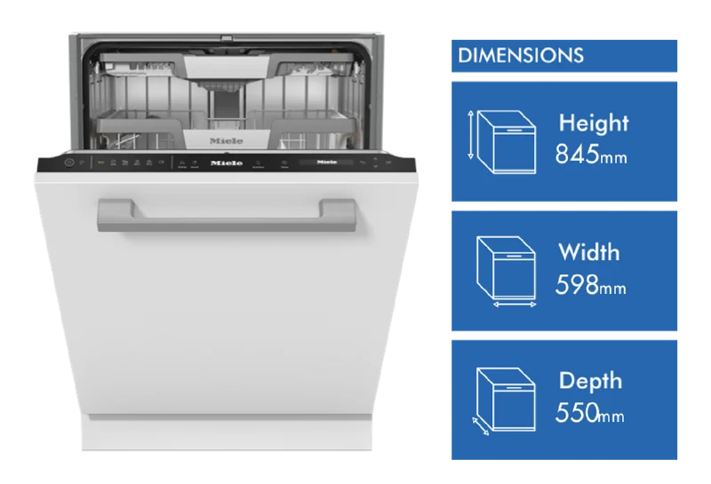 Miele 60cm XXL Fully Integrated Dishwasher with AutoOpen Drying and Automatic Dispensing PowerDisk