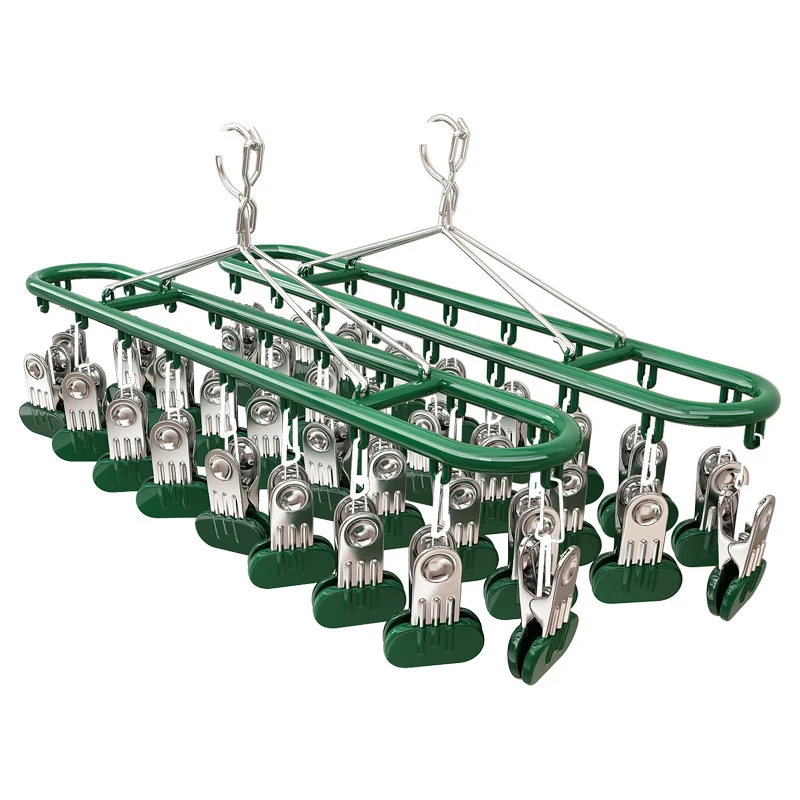 Wäscheklammer-Ständer aus Stahl, 18–20 Klammern