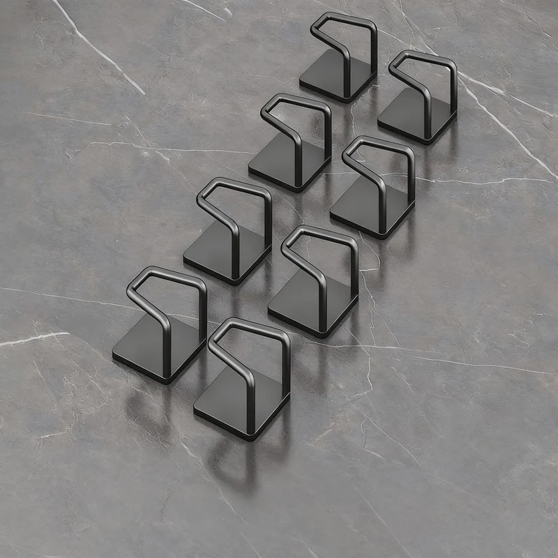 Edelstahl-Wandhaken ohne Bohren, 6er/8er Set