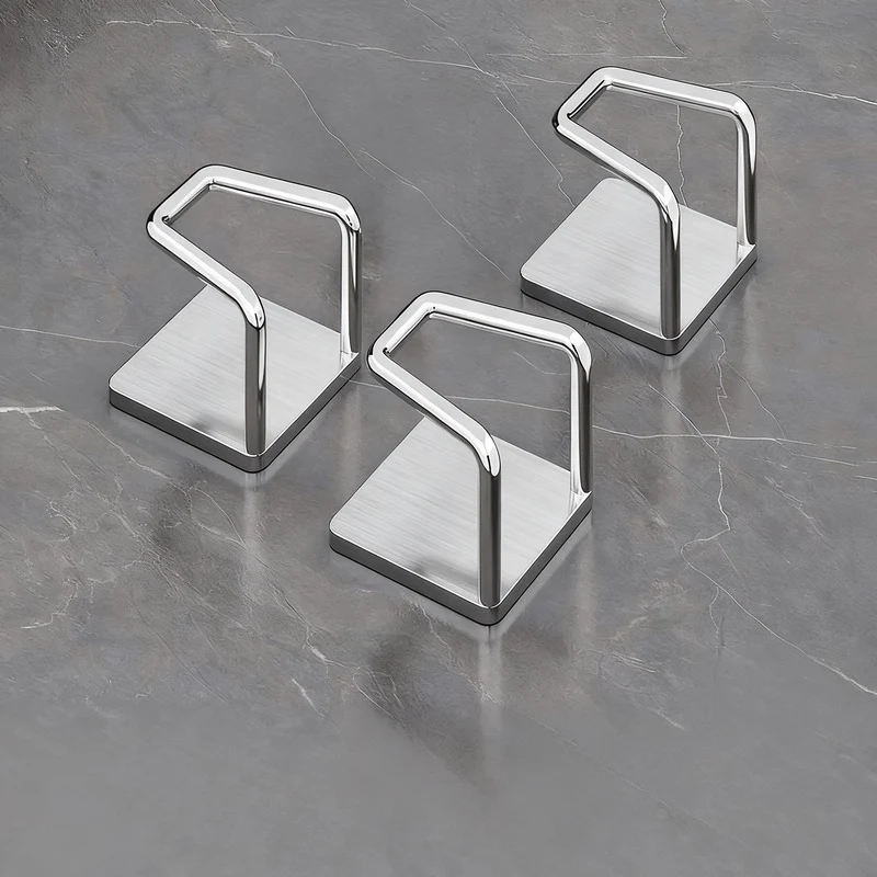 Edelstahl-Wandhaken ohne Bohren, 6er/8er Set