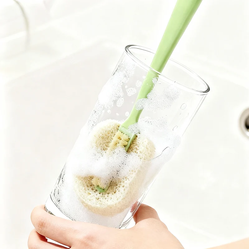 Becherb­ürste mit Strohhalmbürste, 60 g, ABS