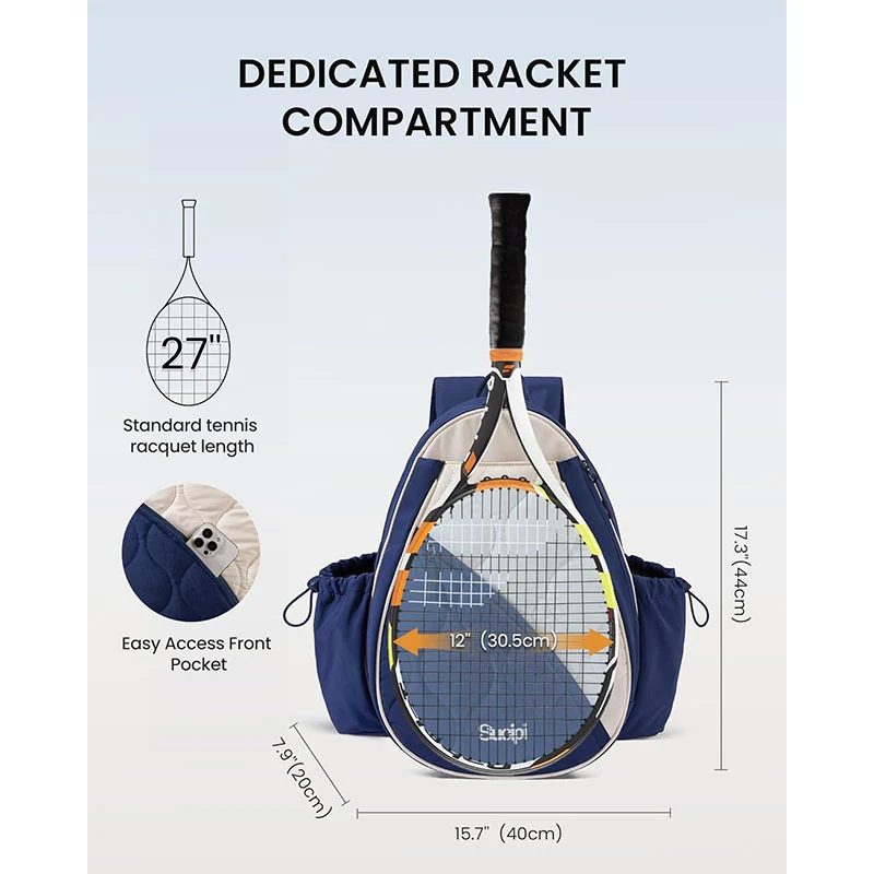 Gestepptes Tennisschläger-Rucksack Karnz