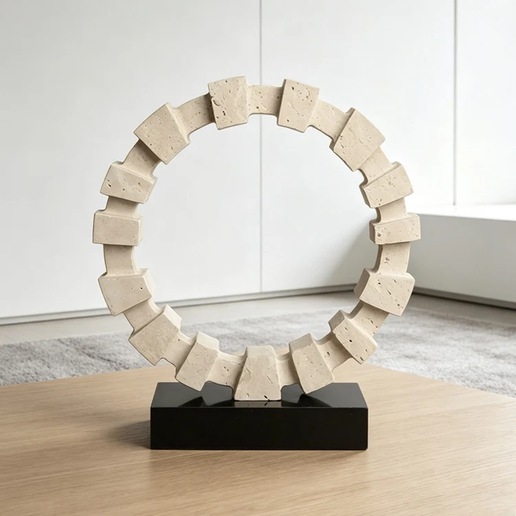 Zeitgenössische dekorative Kreis Skulptur