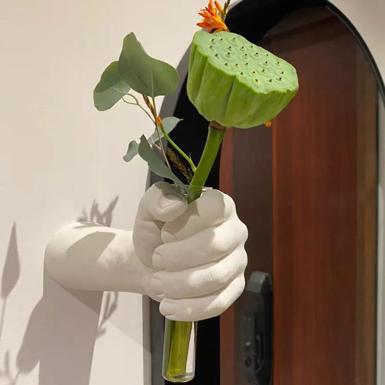 Künstlerischer Wandmontierter Blumenhalter