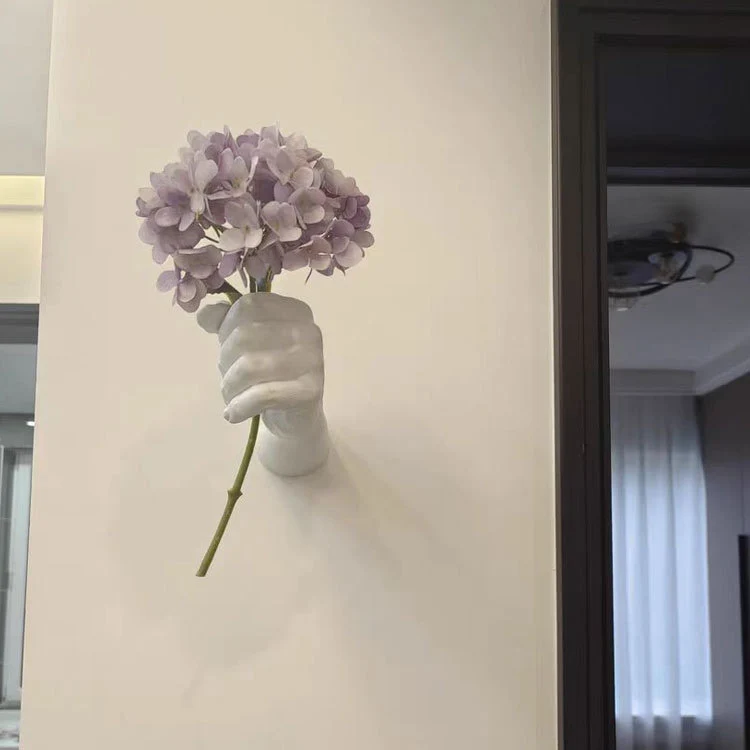 Künstlerischer Wandmontierter Blumenhalter
