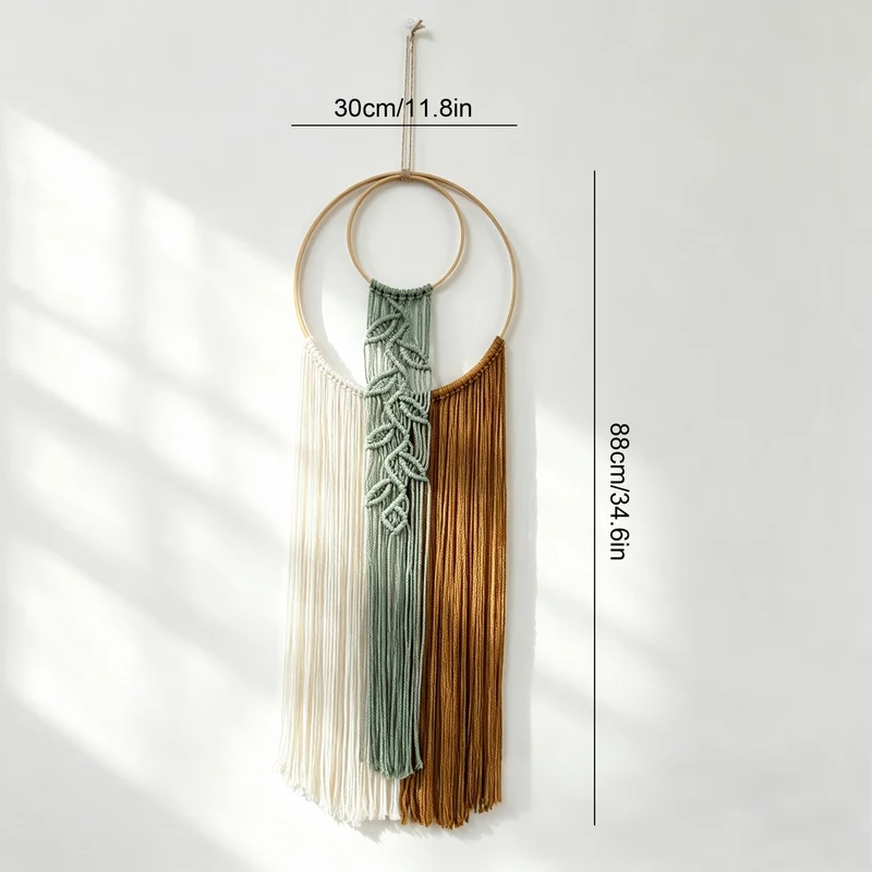 Stylische Makramee Wanddeko Karnz