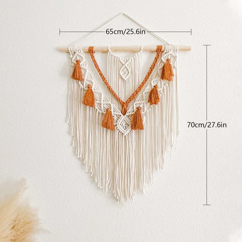 Macrame Wandkunst Dekor Karnz