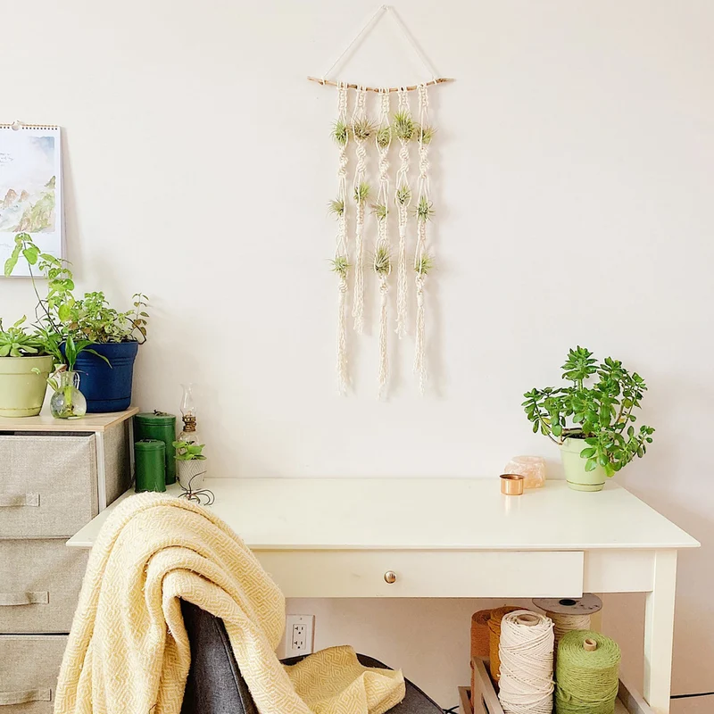 Macrame Pflanze Wand Hängeregal Organizer Karnz