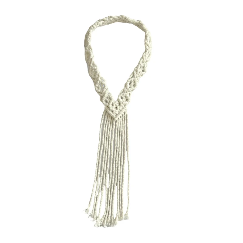 Macrame Dekorativer Wandhängender Organizer Karnz