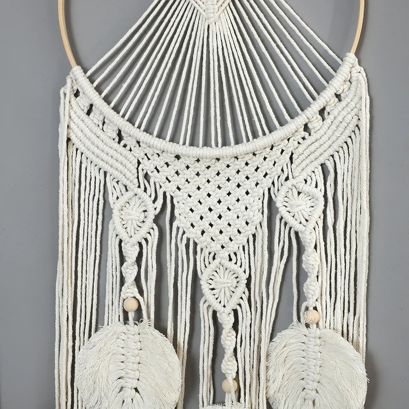 Bohemian Macramé Wandbehang Karnz