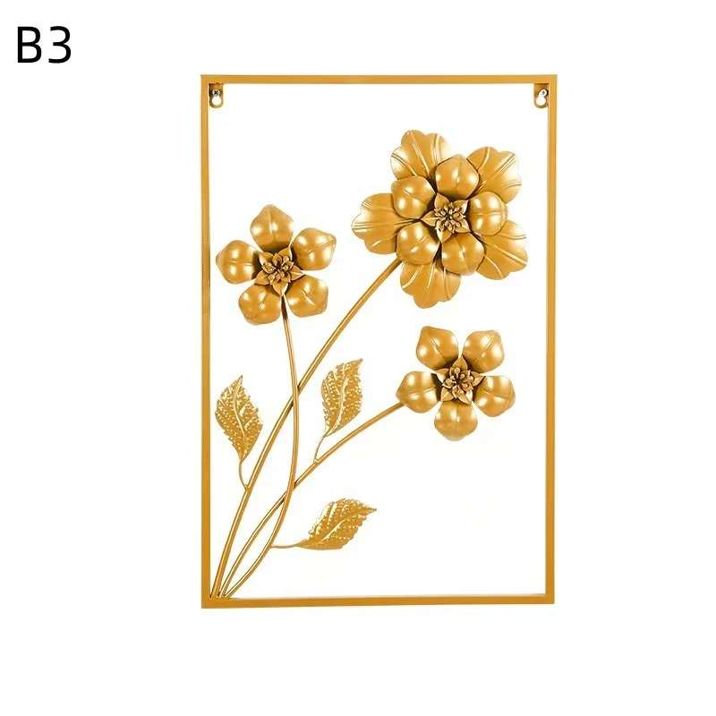 Floral Metal Wandkunst Karnz