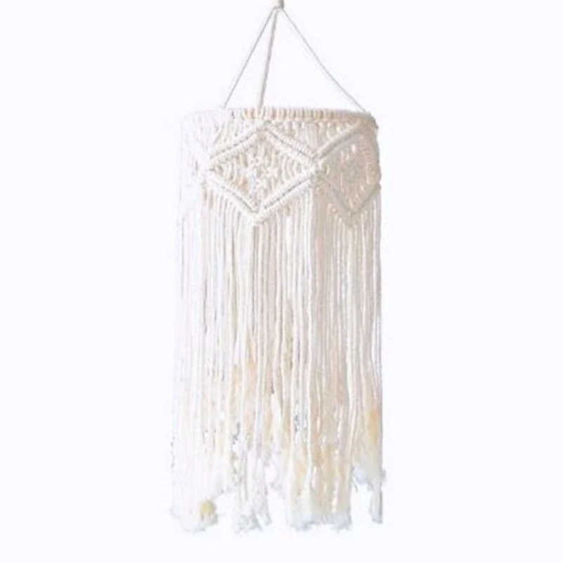 Macrame Hängeleuchte Schirm Karnz