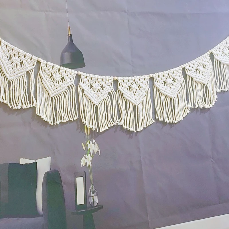 Macrame Bohemian Wanddekoration Karnz