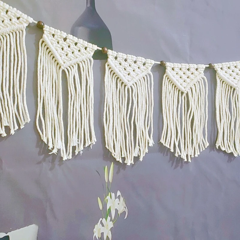 Macrame Bohemian Wanddekoration Karnz