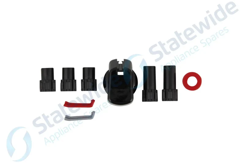 Universal Cooktop Knob Black 30mm Skirt (Each)