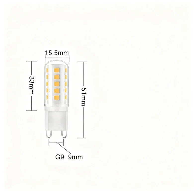 LED-Glühbirne G9, 3W, SMD2835, Keramik