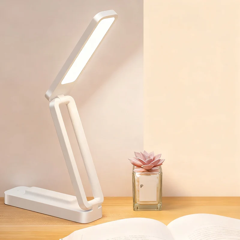 Klappbare LED-Schreibtischlampe mit USB-Anschluss