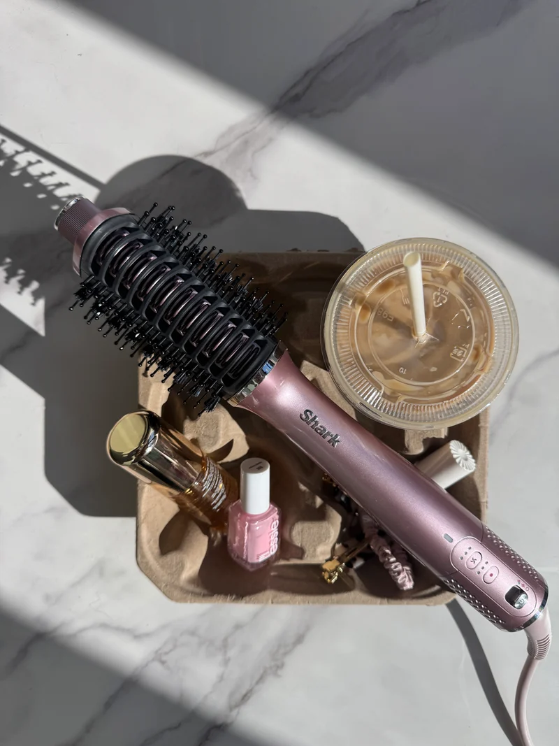 Shark Glossi 2-in-1 Hot Tool and Air Glosser Peony Pink