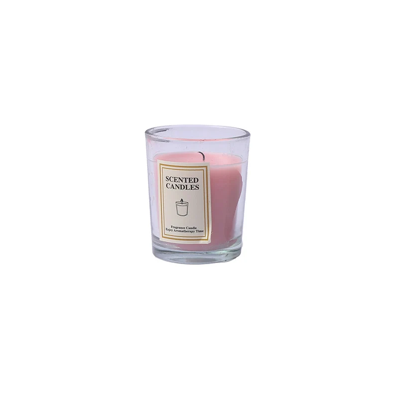 Duftende Glasbehälter Aromatherapiekerze mit frosted Halter und Baumwolldocht