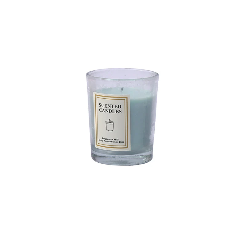 Duftende Glasbehälter Aromatherapiekerze mit frosted Halter und Baumwolldocht