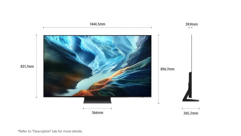Samsung 65" OLED S90H 4K Smart AI TV 2026