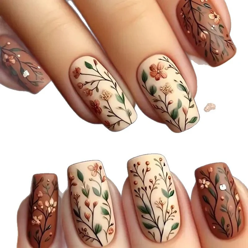 Blumen Design Acryl Nagelkunst Karnz